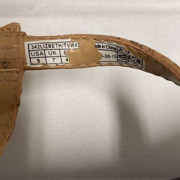 Vionic Lizbeth Backstrap Embellished T Strap Sandal Cork Gold Size 9 - Picture 6 of 6